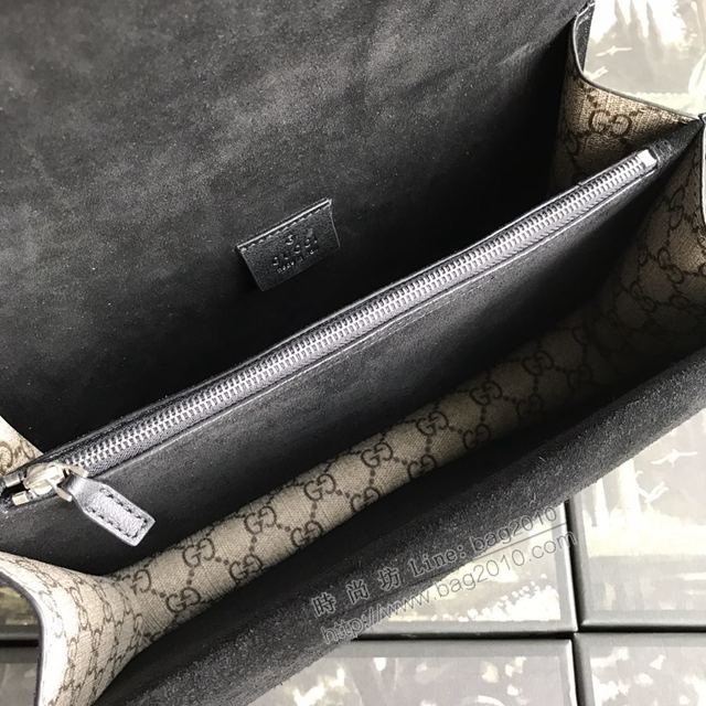 Gucci包 古馳女包 400249pvc黑磨砂鑽 原單Gucci鏈條斜挎包 Gucci酒神包  gudj1239